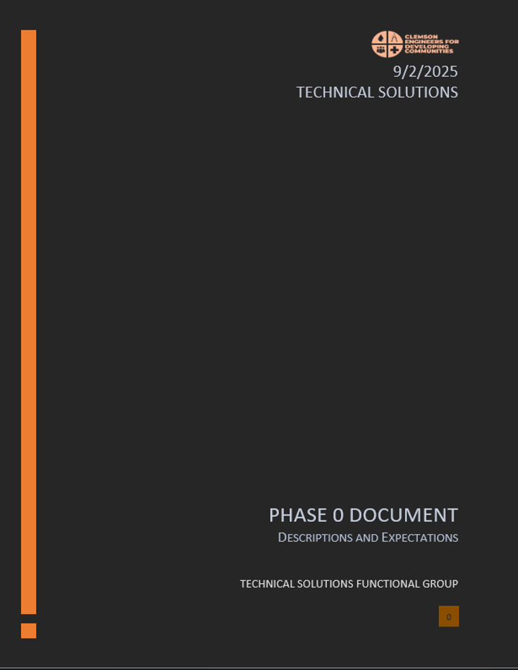 Phase 0 Charter Cover